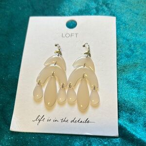 Chic Cream Teardrop Earrings